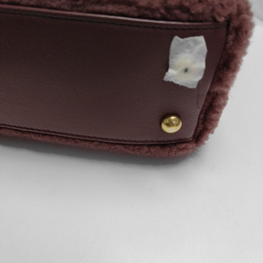 Authenticated pre-owned  Coco Handle Small Velvet Red - Crossbody Bag at Looply