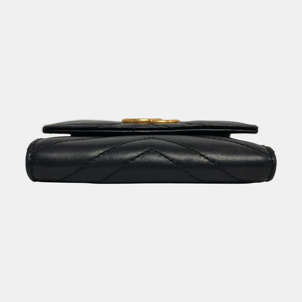 Authenticated pre-owned  GG Marmont Calfskin Black Wallet - Wallet at Looply