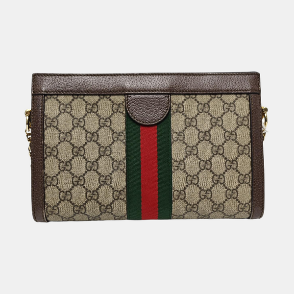 Authenticated pre-owned  Ophidia Small Monogram Coated Canvas Beige - Shoulder Bag at Looply