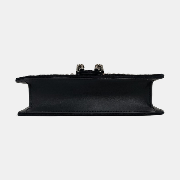Authenticated pre-owned  Dionysus Super Mini Velvet Black - Crossbody Bag at Looply