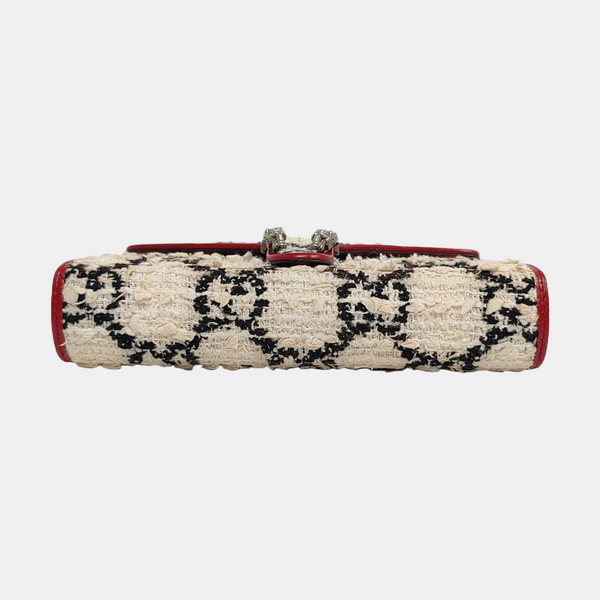 Authenticated pre-owned  Dionysus Super Mini Monogram Wool White - Crossbody Bag at Looply