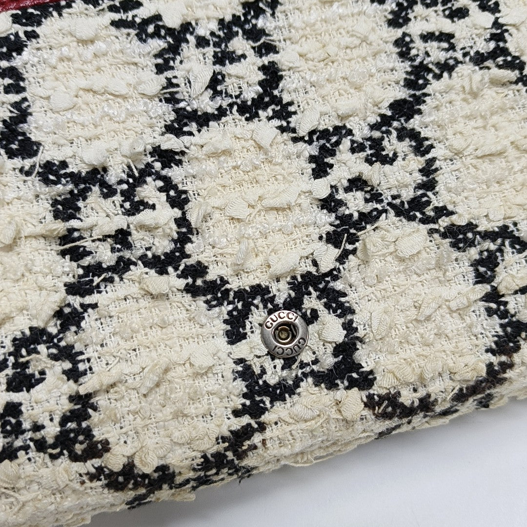 Authenticated pre-owned  Dionysus Super Mini Monogram Wool White - Crossbody Bag at Looply