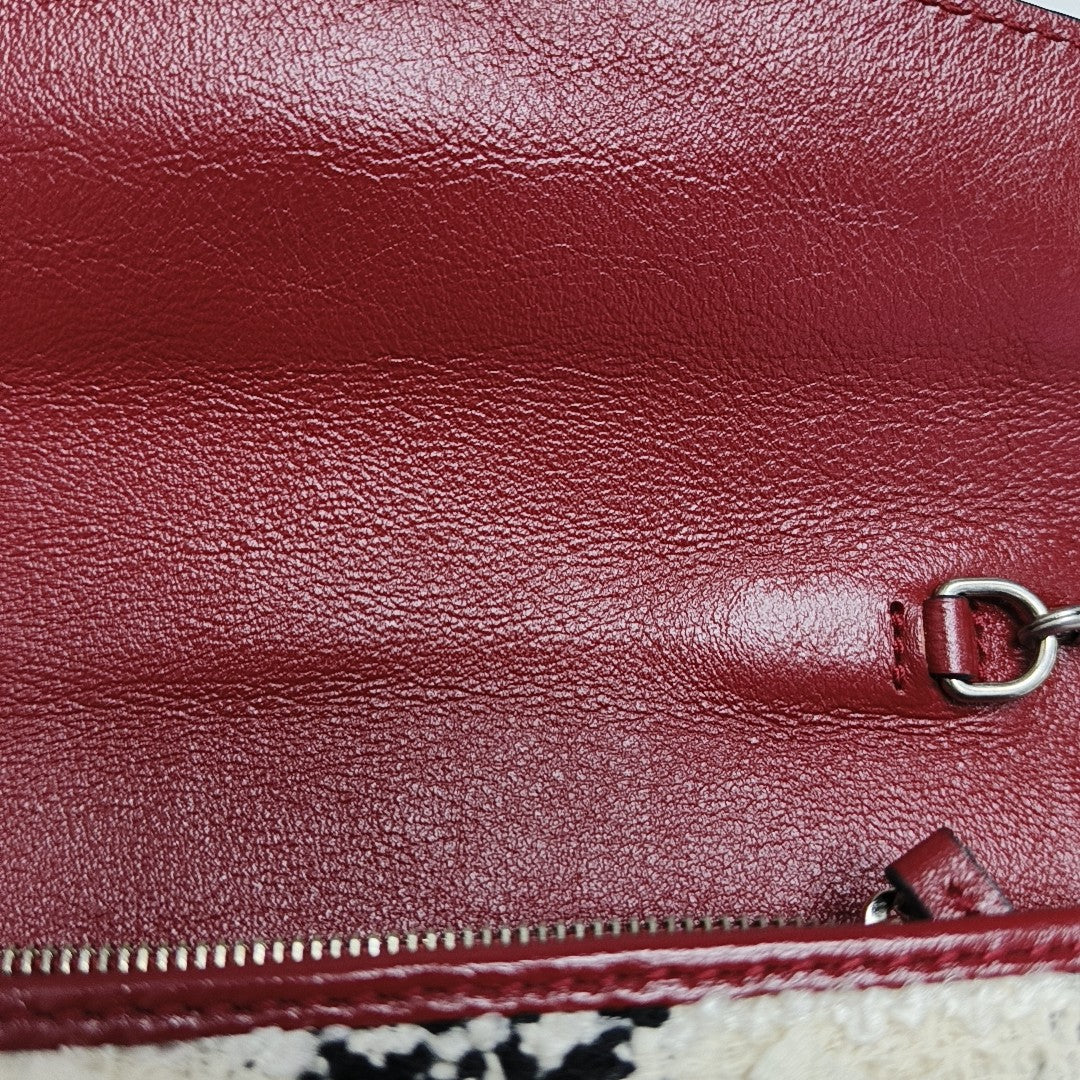 Authenticated pre-owned  Dionysus Super Mini Monogram Wool White - Crossbody Bag at Looply