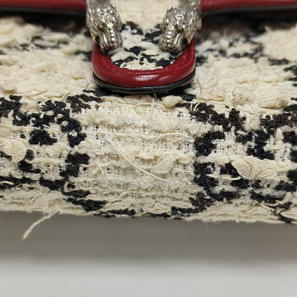 Authenticated pre-owned  Dionysus Super Mini Monogram Wool White - Crossbody Bag at Looply