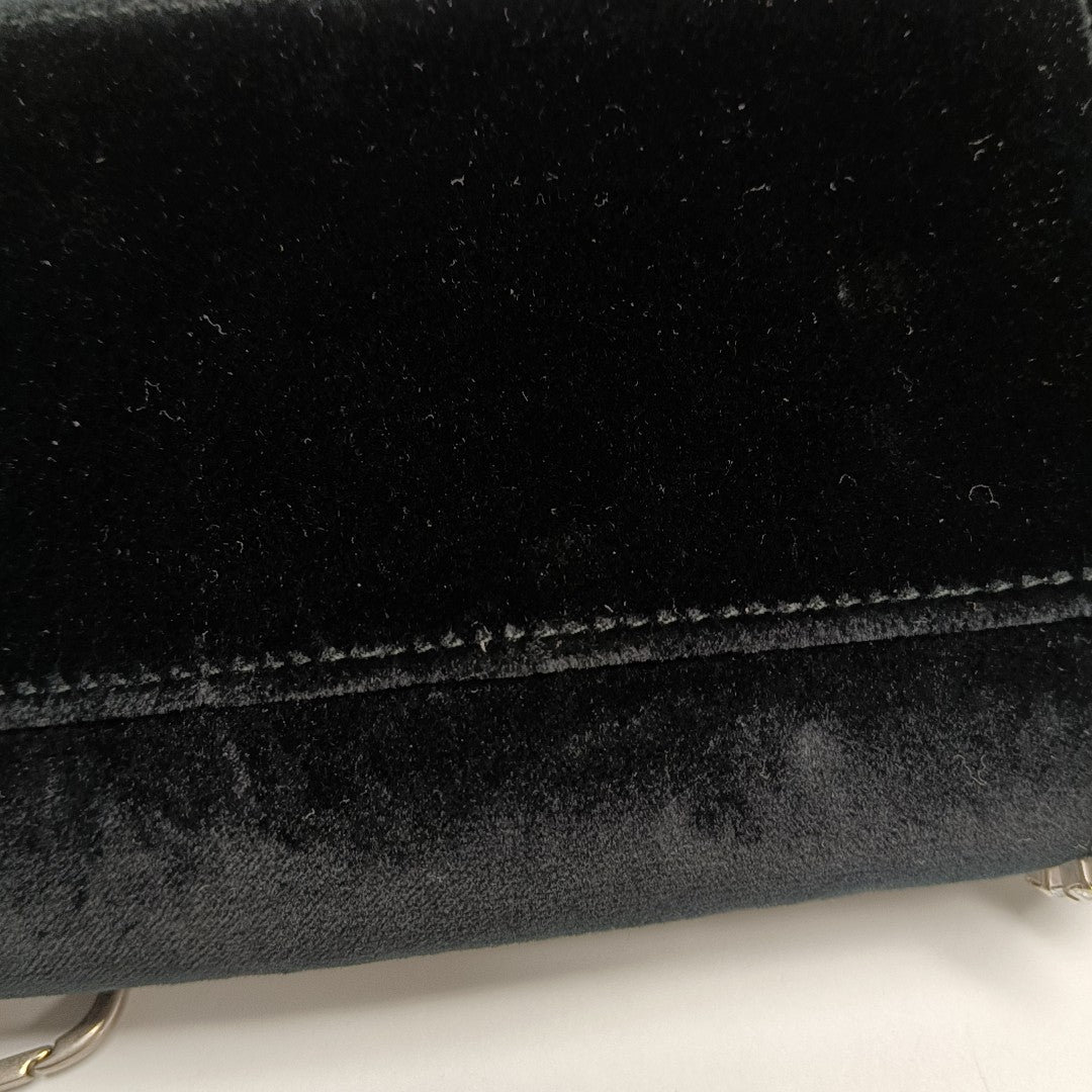 Authenticated pre-owned  Dionysus Super Mini Velvet Black - Crossbody Bag at Looply