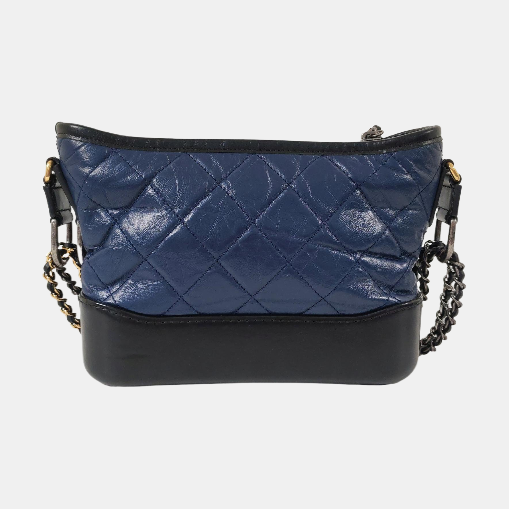 Authenticated pre-owned  Gabrielle Quilted Calfskin Blue - Shoulder Bag at Looply