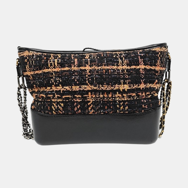 Authenticated pre-owned  Gabrielle Medium Wool Black - Shoulder Bag at Looply