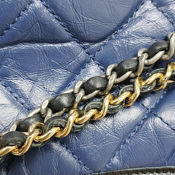 Authenticated pre-owned  Gabrielle Quilted Calfskin Blue - Shoulder Bag at Looply