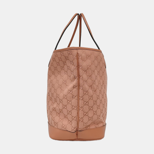 Authenticated pre-owned  Ophidia Monogram Fabric Pink - Top Handle Bag at Looply
