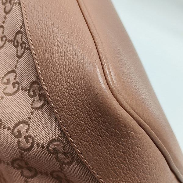 Authenticated pre-owned  Ophidia Monogram Fabric Pink - Top Handle Bag at Looply