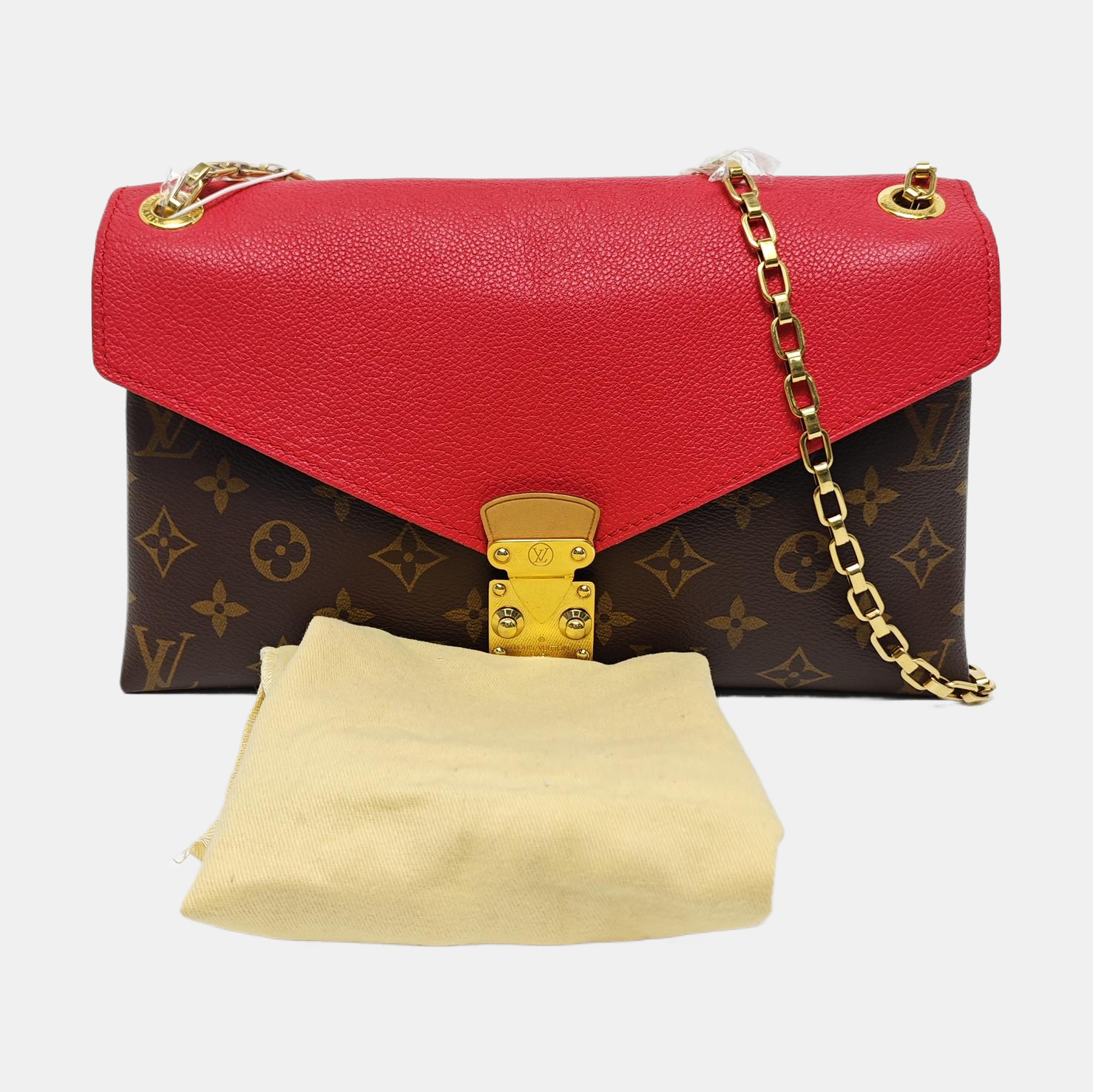 Authenticated pre-owned  Pallas Monogram Coated Canvas Brown - Shoulder Bag at Looply