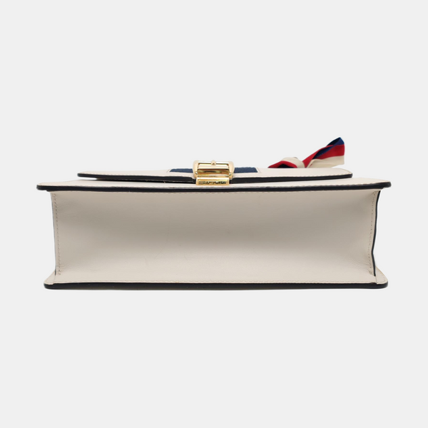 Authenticated pre-owned  Sylvie Small Calfskin White - Shoulder Bag at Looply