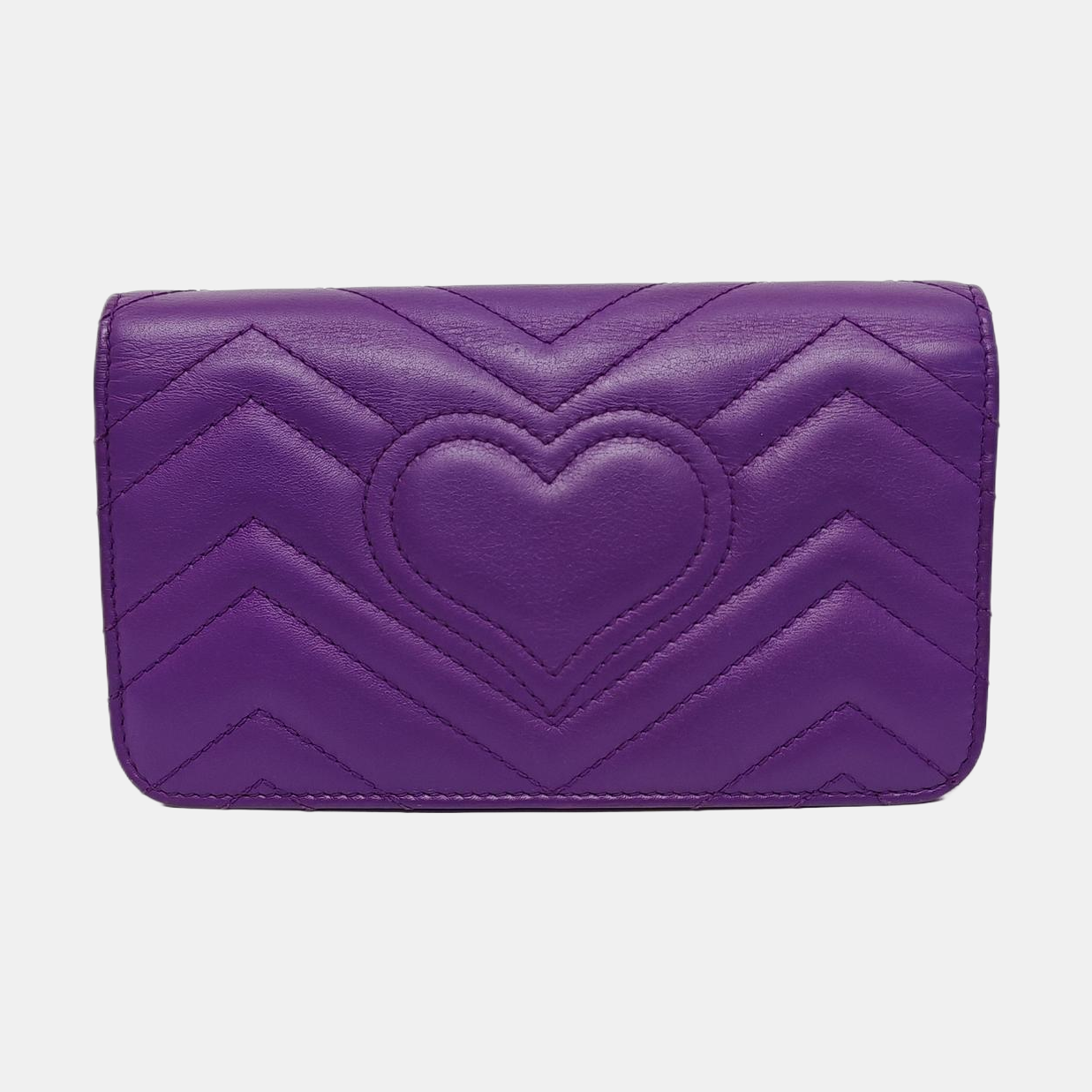Authenticated pre-owned  GG Marmont Calfskin Purple - Crossbody Bag at Looply