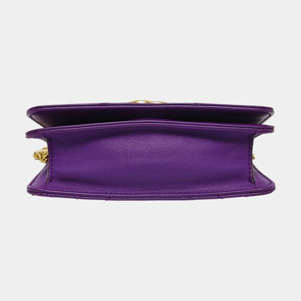 Authenticated pre-owned  GG Marmont Calfskin Purple - Crossbody Bag at Looply