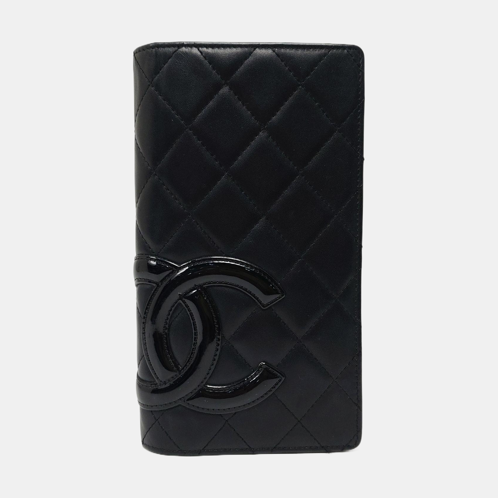 Authenticated pre-owned  Cambon Quilted Calfskin Black Wallet - Wallet at Looply