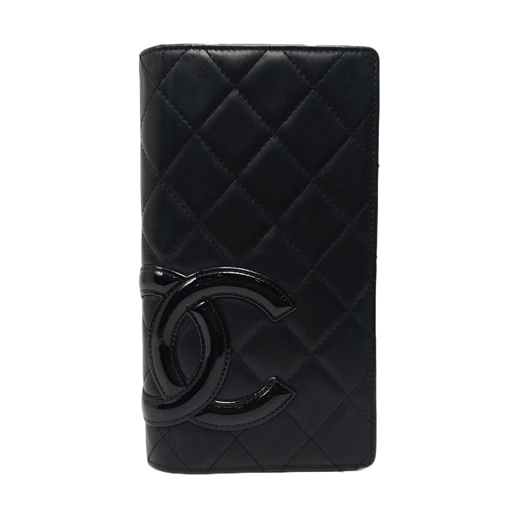 Authenticated pre-owned  Cambon Quilted Calfskin Black Wallet - Wallet at Looply