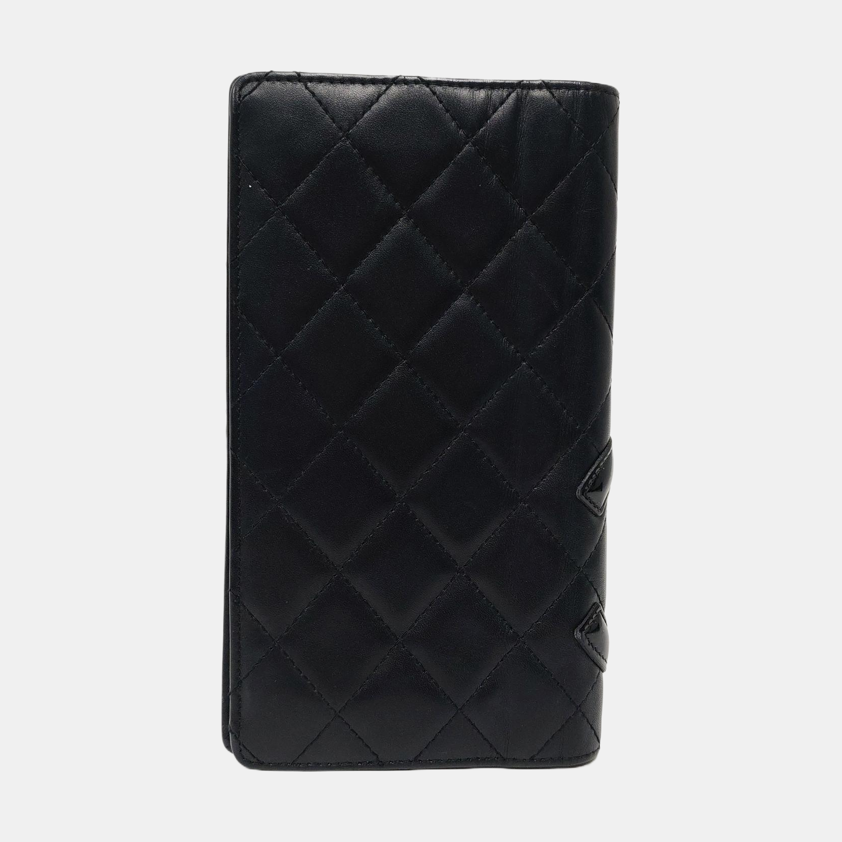 Authenticated pre-owned  Cambon Quilted Calfskin Black Wallet - Wallet at Looply
