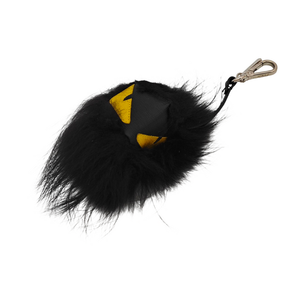 Fur Bag Charm Black