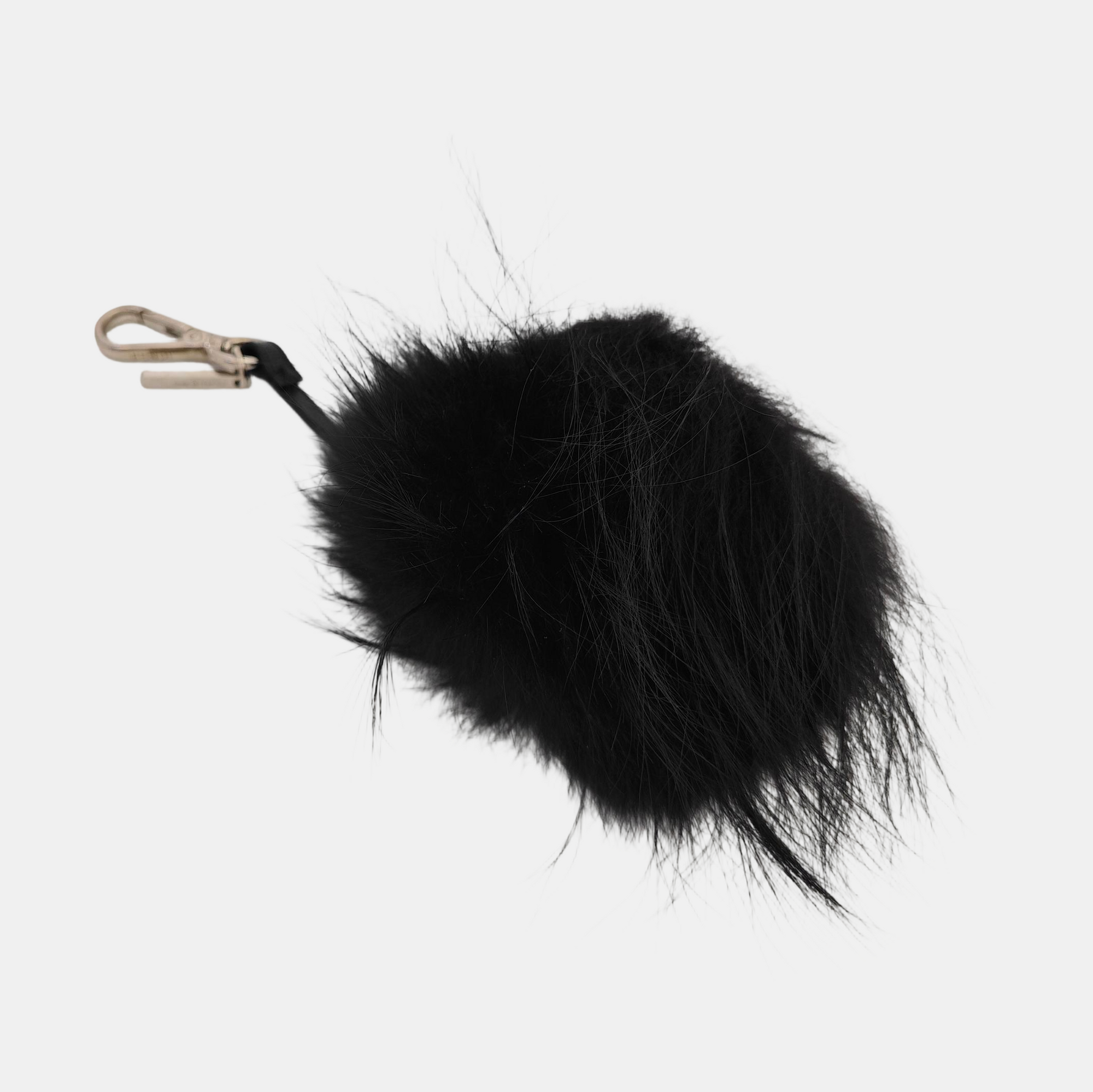 Fur Bag Charm Black