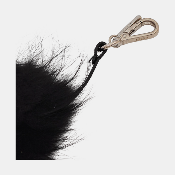 Fur Bag Charm Black