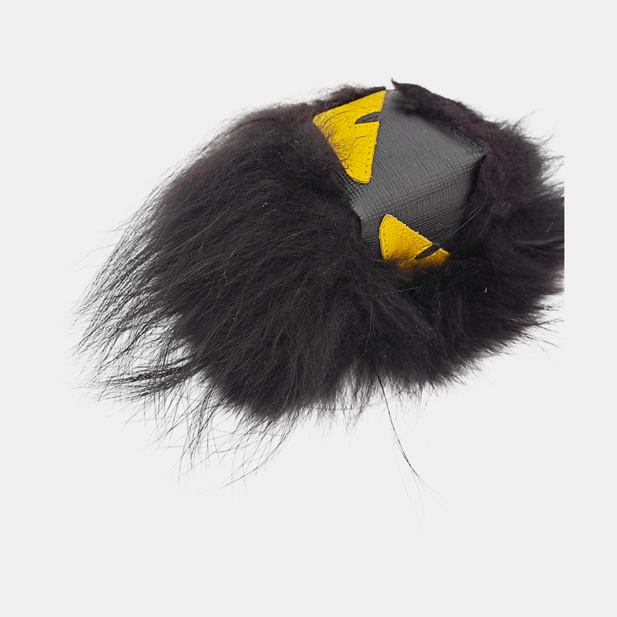 Fur Bag Charm Black