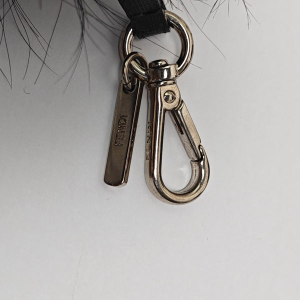 Fur Bag Charm Black