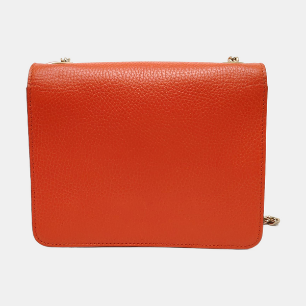Authenticated pre-owned  Interlocking G Calfskin Orange - Shoulder Bag at Looply