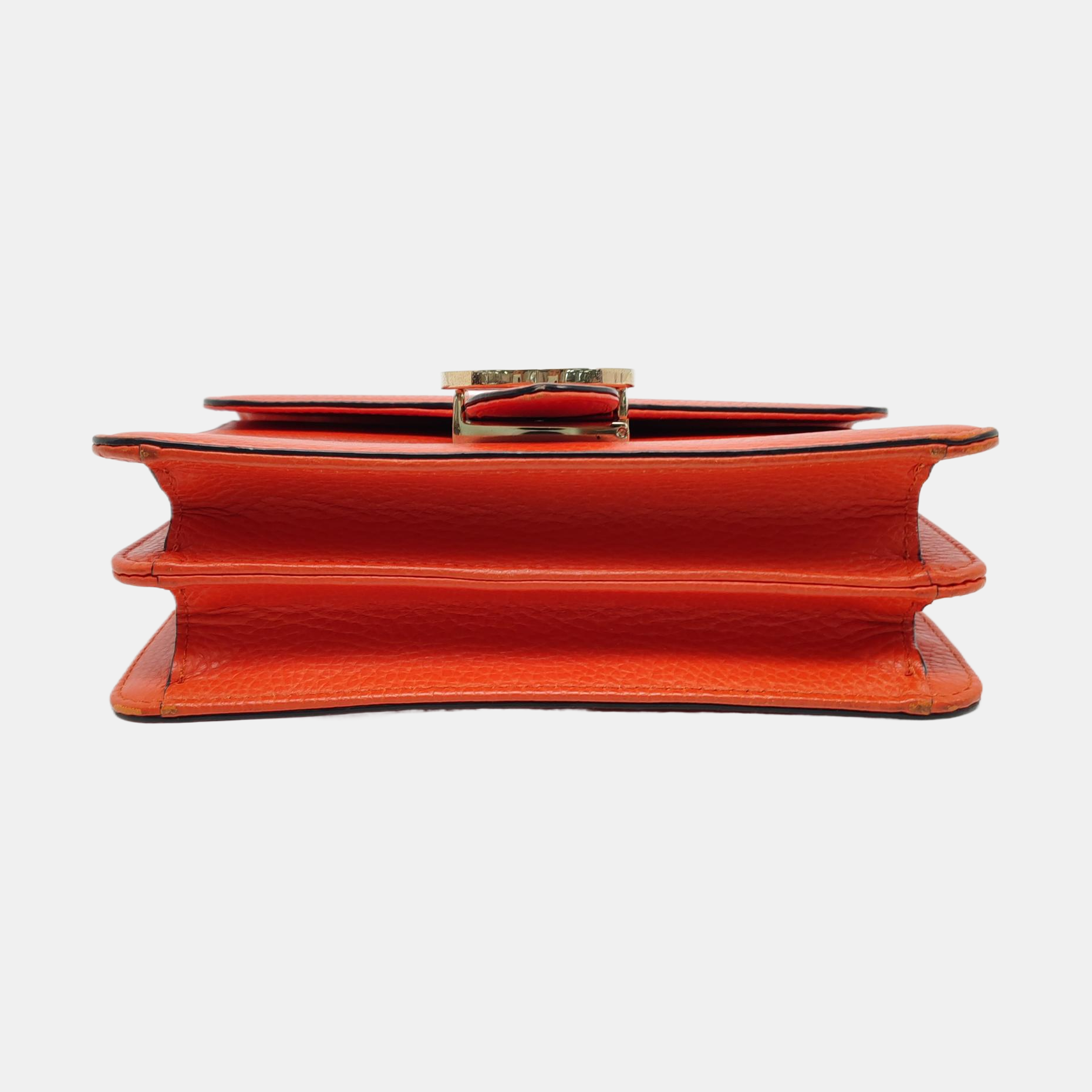Authenticated pre-owned  Interlocking G Calfskin Orange - Shoulder Bag at Looply