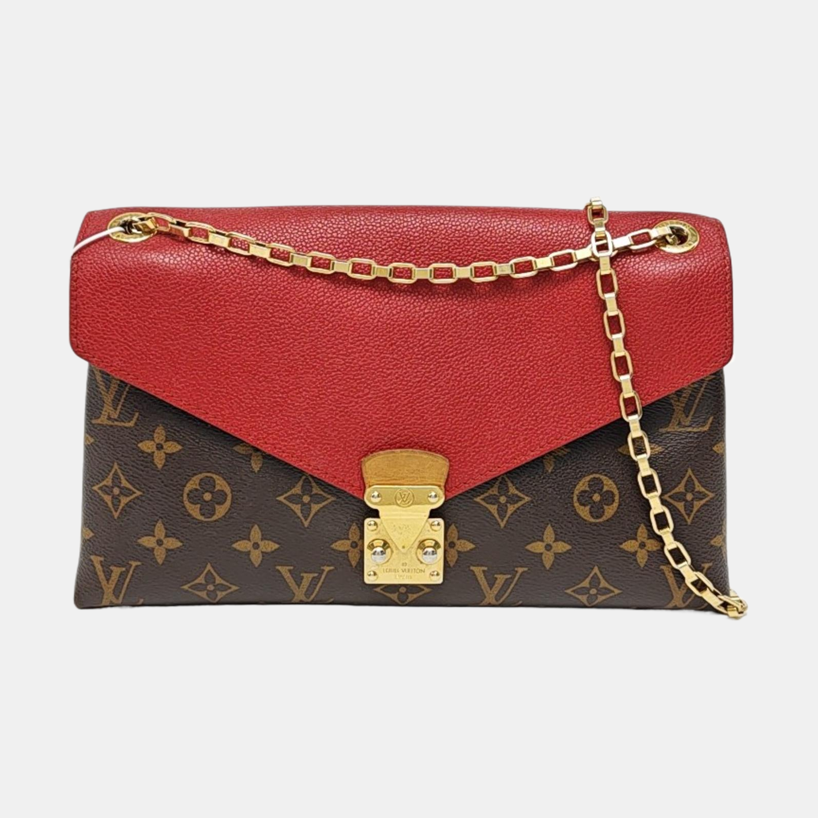 Authenticated pre-owned  Pallas Monogram Coated Canvas Brown - Shoulder Bag at Looply
