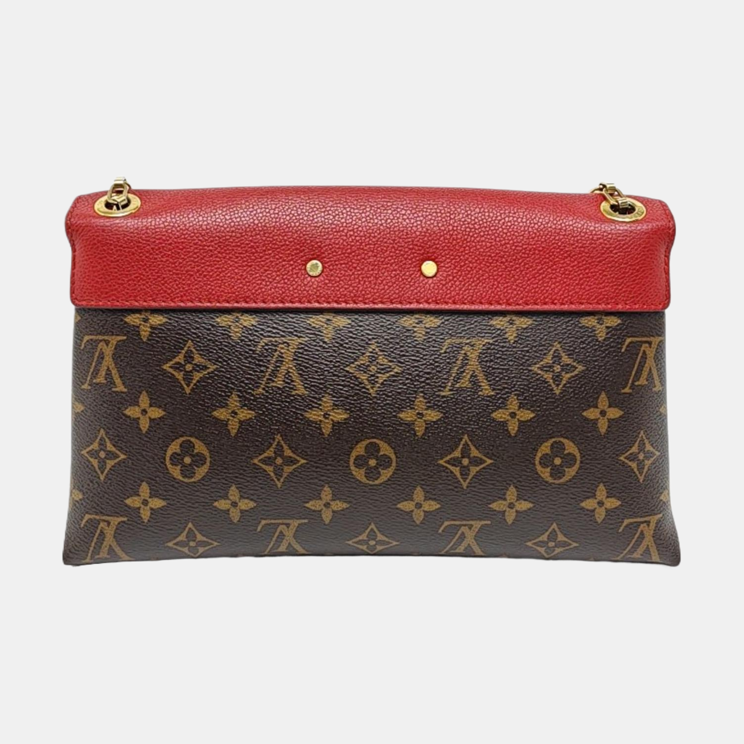 Authenticated pre-owned  Pallas Monogram Coated Canvas Brown - Shoulder Bag at Looply