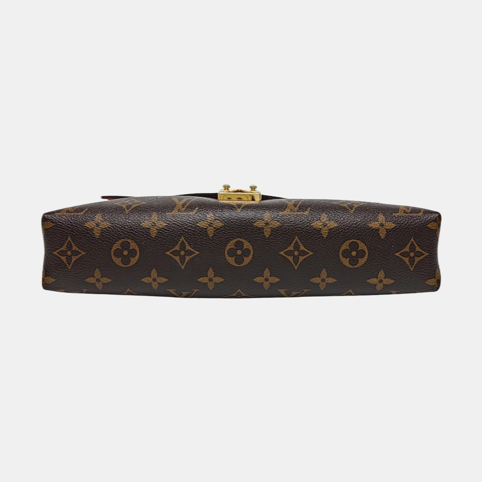 Authenticated pre-owned  Pallas Monogram Coated Canvas Brown - Shoulder Bag at Looply