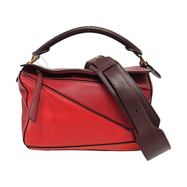Authenticated pre-owned  Puzzle Small Calfskin Red - Shoulder Bag at Looply