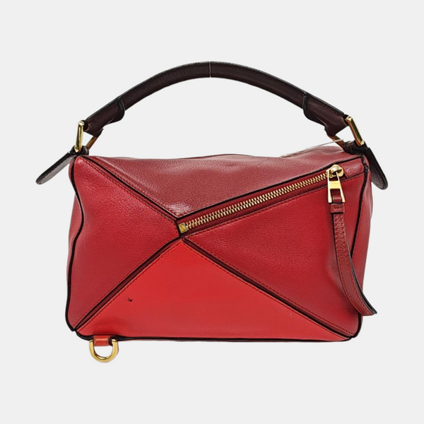 Authenticated pre-owned  Puzzle Small Calfskin Red - Shoulder Bag at Looply