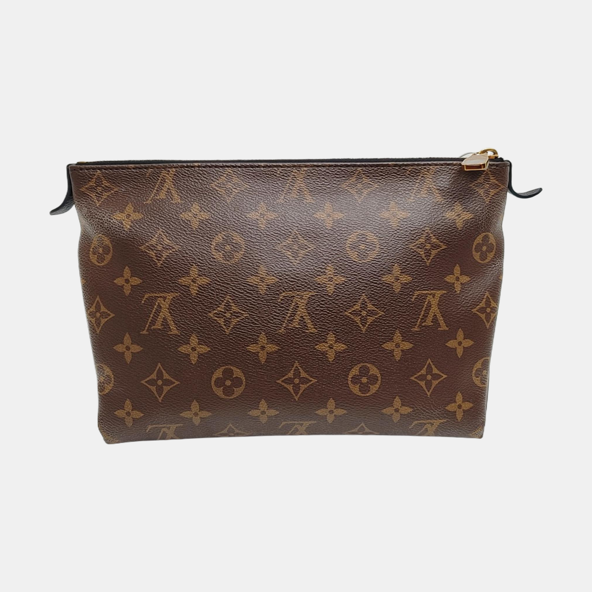 Authenticated pre-owned  Pallas Monogram Coated Canvas Brown - Clutch at Looply