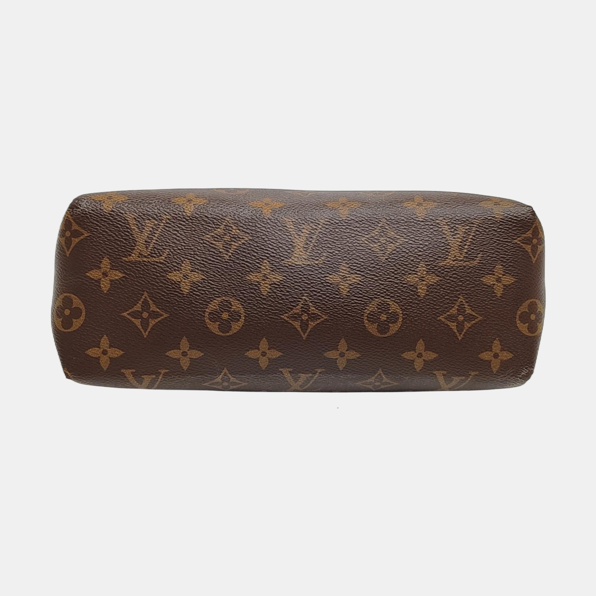 Authenticated pre-owned  Pallas Monogram Coated Canvas Brown - Clutch at Looply