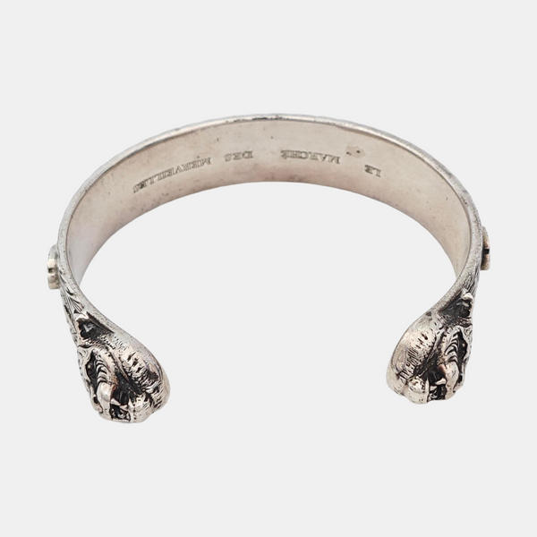 Authenticated pre-owned  Marche Des Mervielles Tiger Cuff 925 Sterling Silver Bracelet - Bracelet at Looply