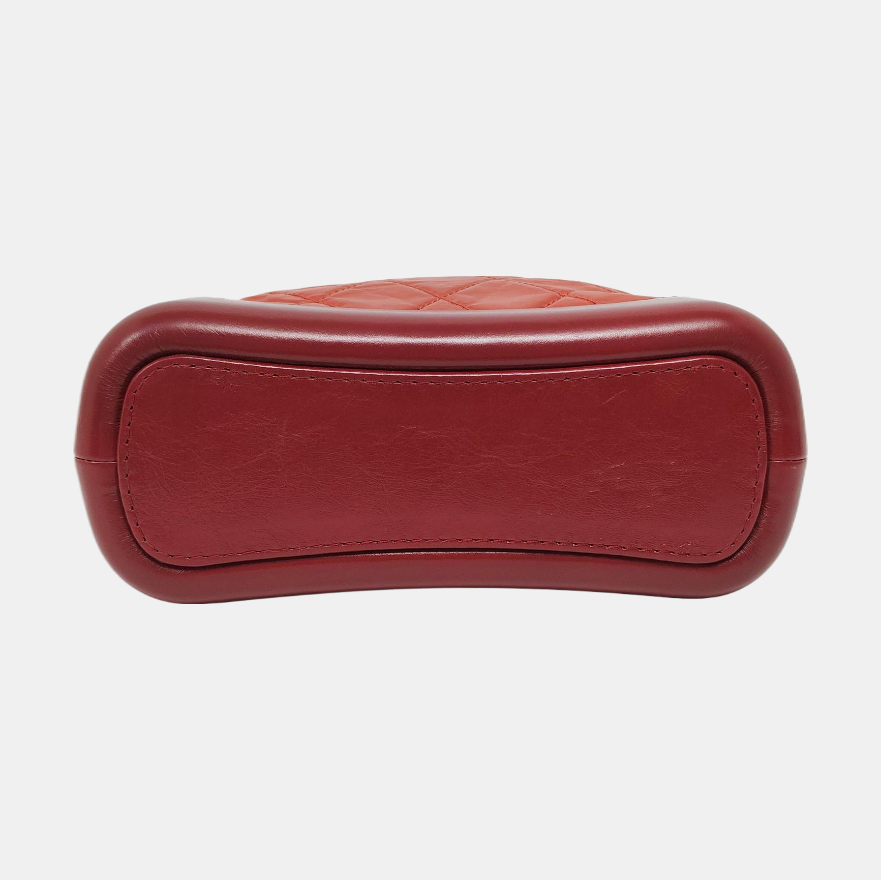 Authenticated pre-owned  Gabrielle Small Quilted Calfskin Burgundy - Shoulder Bag at Looply