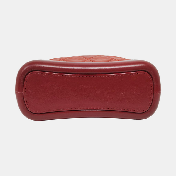 Authenticated pre-owned  Gabrielle Small Quilted Calfskin Burgundy - Shoulder Bag at Looply