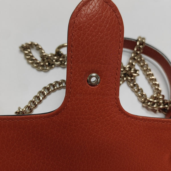 Authenticated pre-owned  Interlocking G Calfskin Orange - Shoulder Bag at Looply