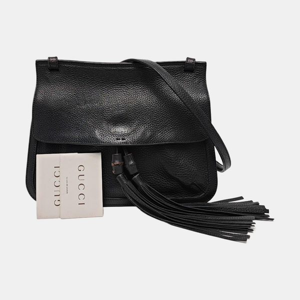 Authenticated pre-owned  Bamboo 1947 Medium Calfskin Black - Shoulder Bag at Looply