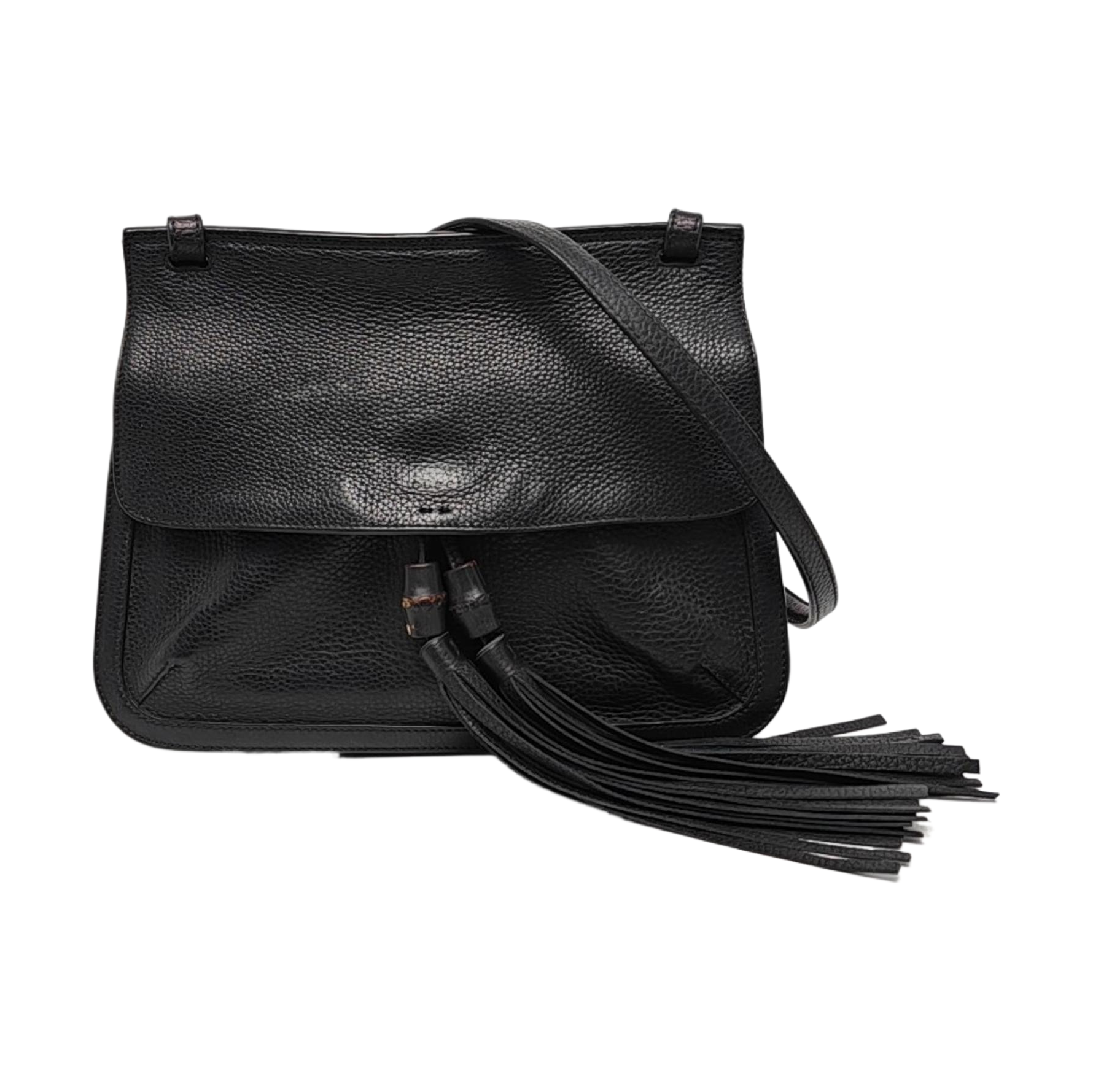 Authenticated pre-owned  Bamboo 1947 Medium Calfskin Black - Shoulder Bag at Looply