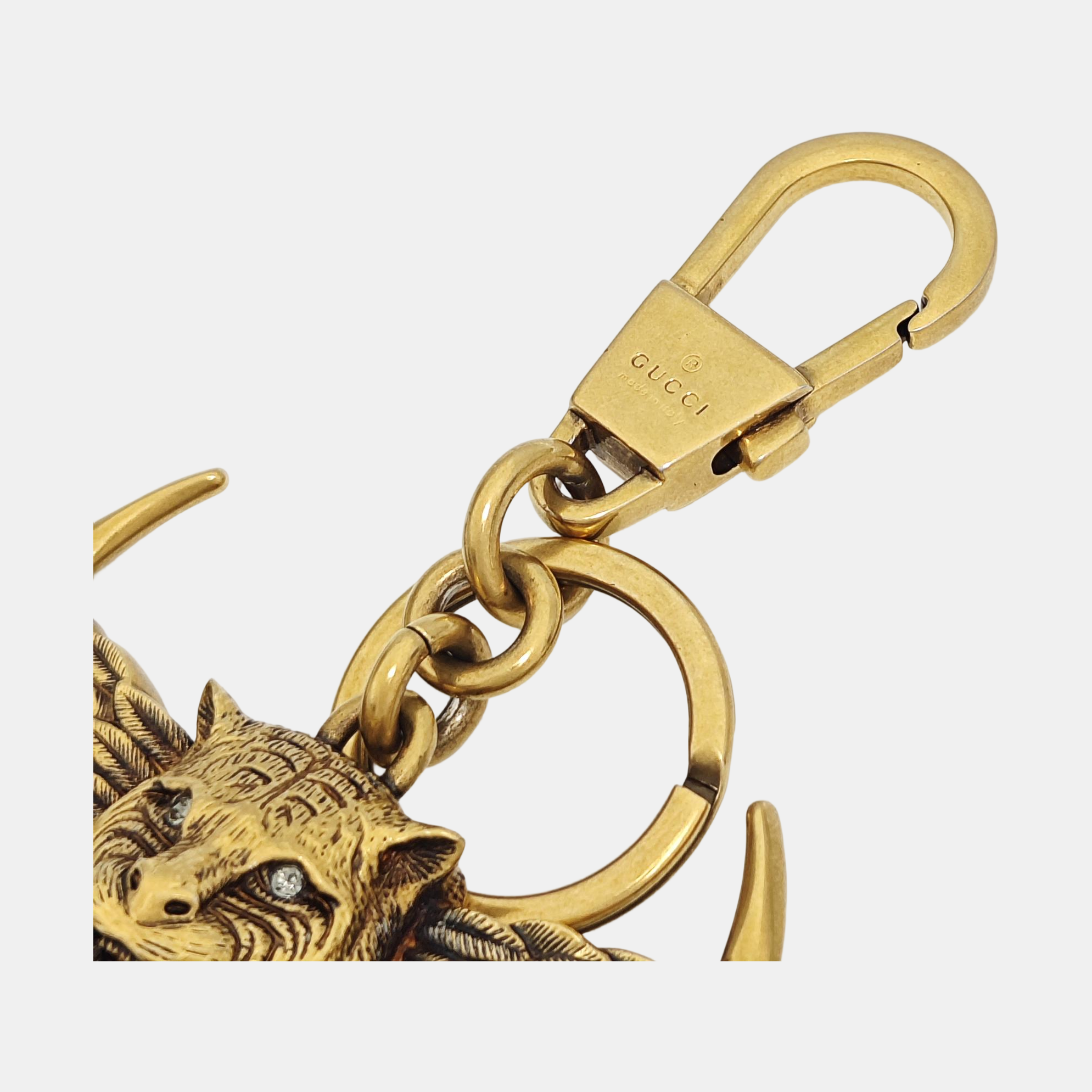 Authenticated pre-owned  Gold-tone Metal Bag Charm - Bag Charm at Looply