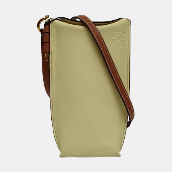 Authenticated pre-owned  Gate Calfskin Yellow - Shoulder Bag at Looply