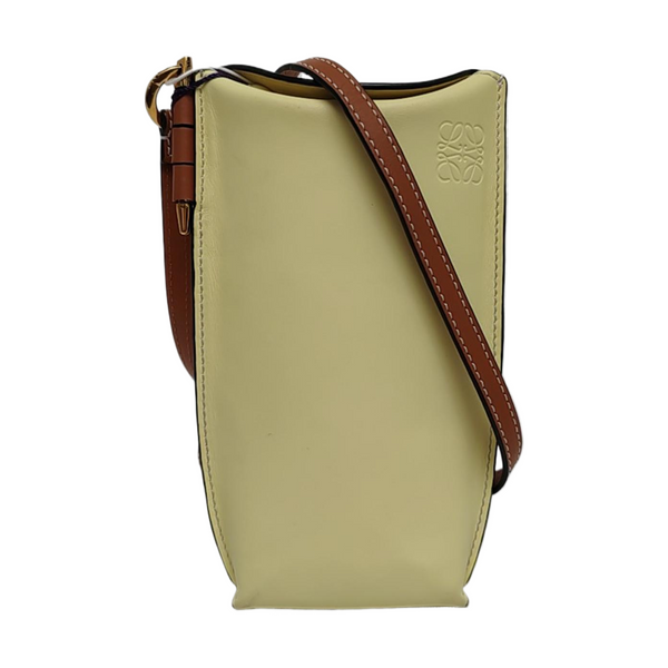 Authenticated pre-owned  Gate Calfskin Yellow - Shoulder Bag at Looply