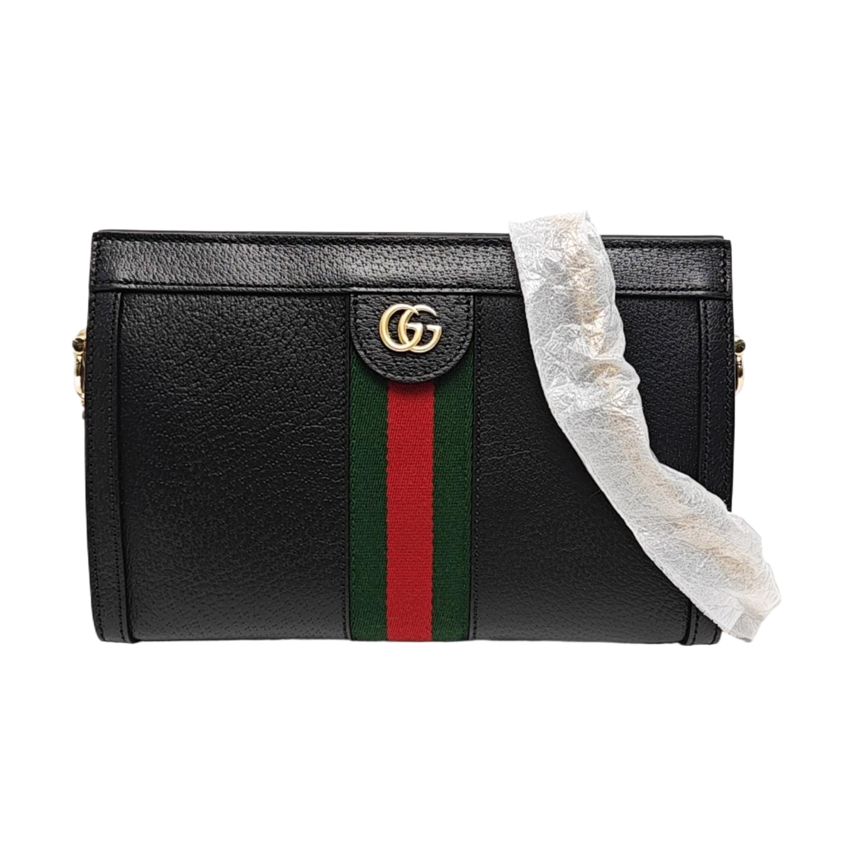 Authenticated pre-owned  Ophidia Small Calfskin Black - Shoulder Bag at Looply