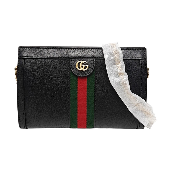 Authenticated pre-owned  Ophidia Small Calfskin Black - Shoulder Bag at Looply