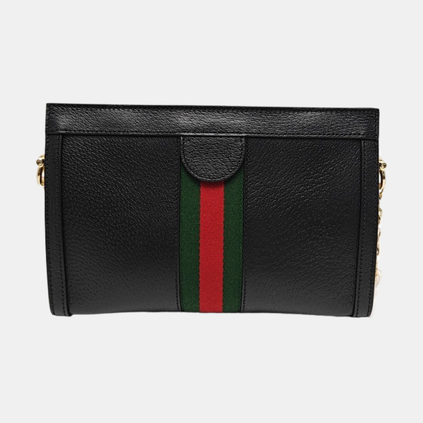 Authenticated pre-owned  Ophidia Small Calfskin Black - Shoulder Bag at Looply