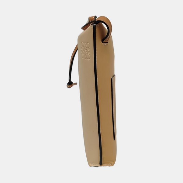 Authenticated pre-owned  Gate Calfskin Beige - Shoulder Bag at Looply