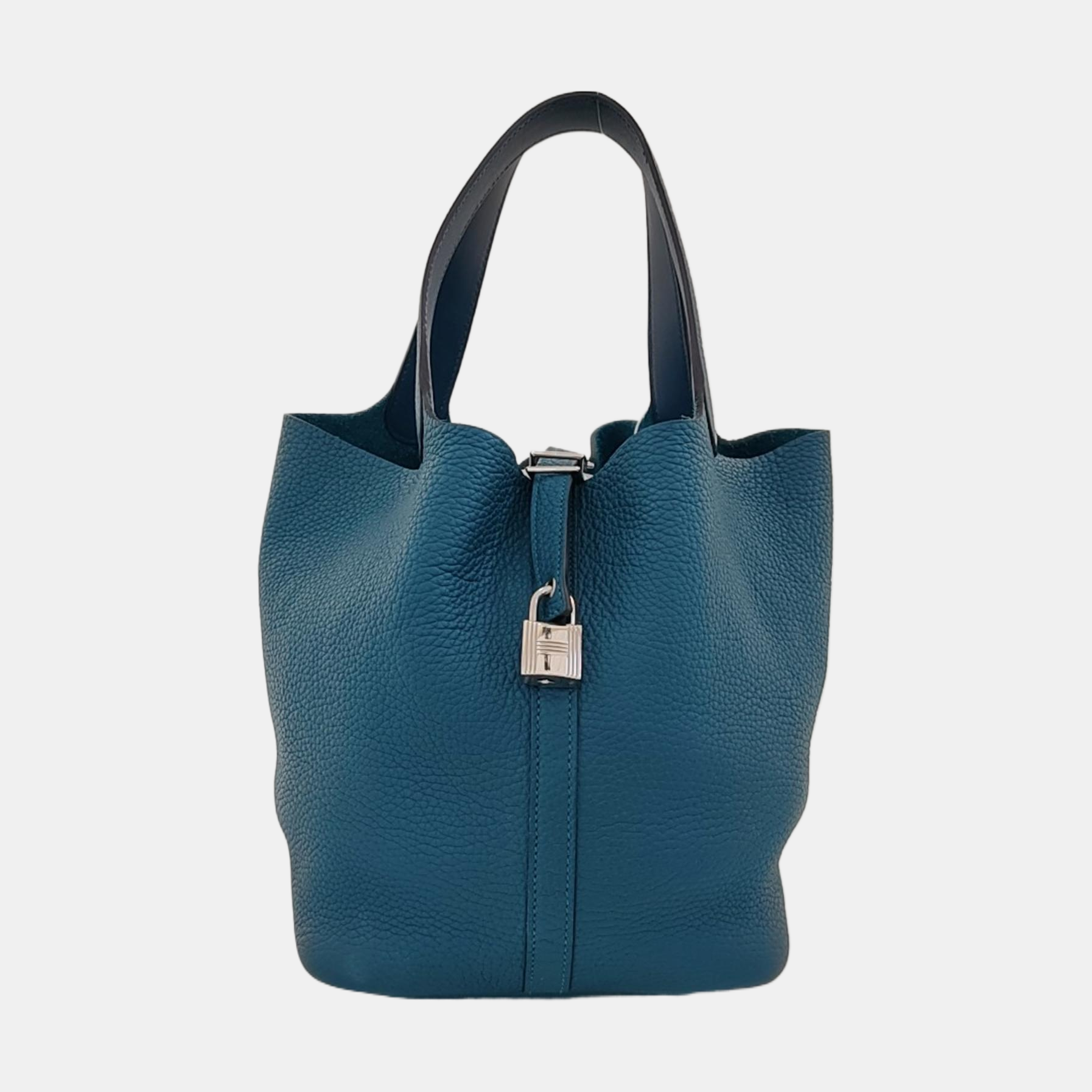 Authenticated pre-owned  Picotin Lock Clemence Green - Top Handle Bag at Looply