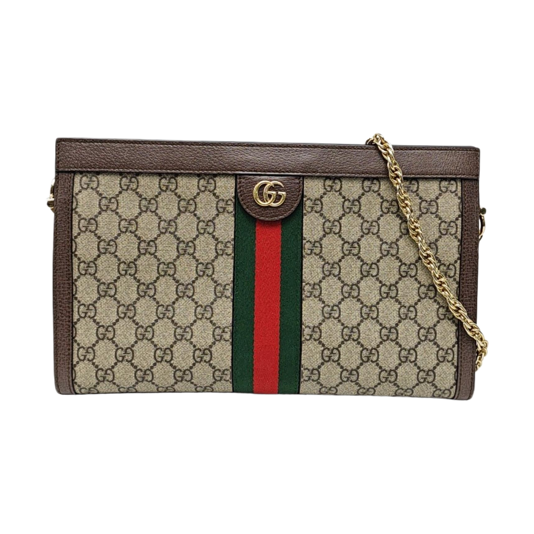 Authenticated pre-owned  Ophidia Small Monogram Coated Canvas Beige - Shoulder Bag at Looply